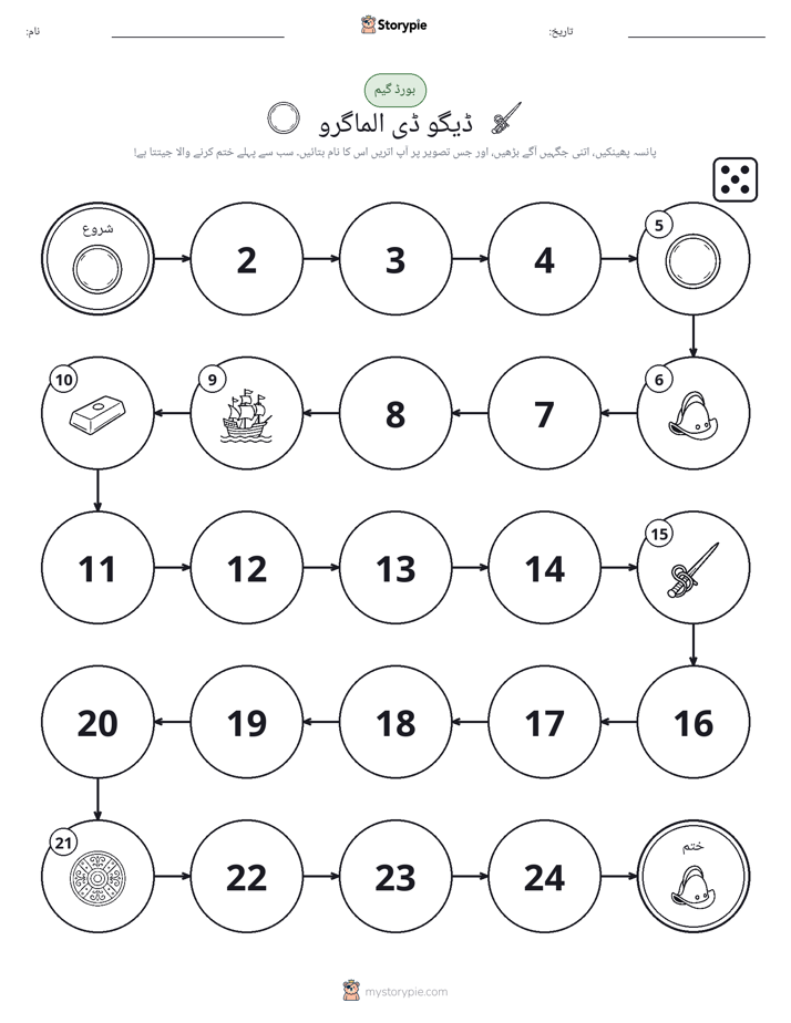رول اور منتقل کریں کھیل