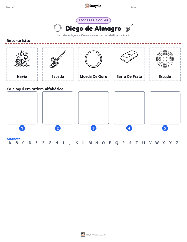 Recortar & Colar Alfabeto