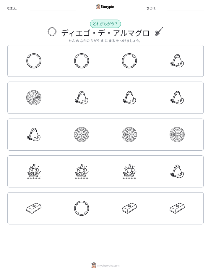 異なるものを見つけよう