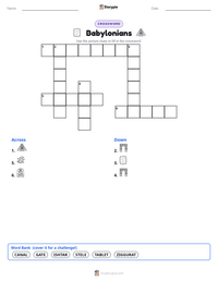 Babylonians printable worksheet preview