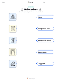 Babylonians printable worksheet preview