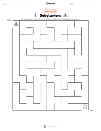 Aperçu de la feuille de travail imprimable Babyloniens