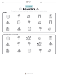 Babylonians printable worksheet preview