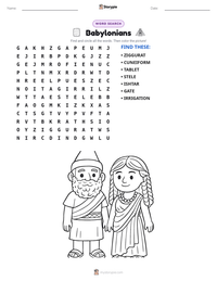 Babylonians printable worksheet preview