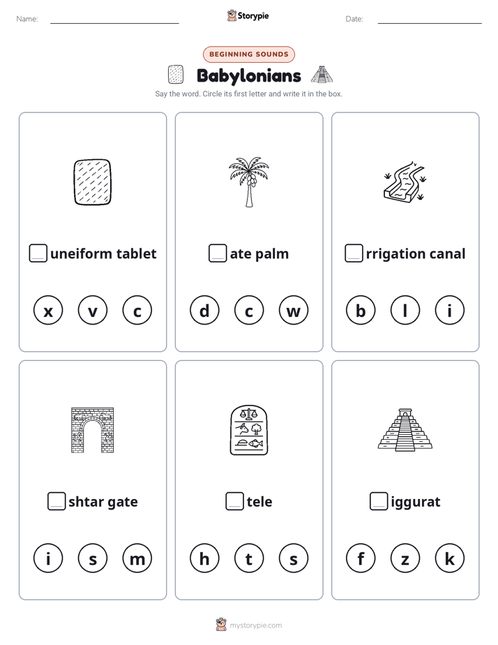 Beginning Sounds