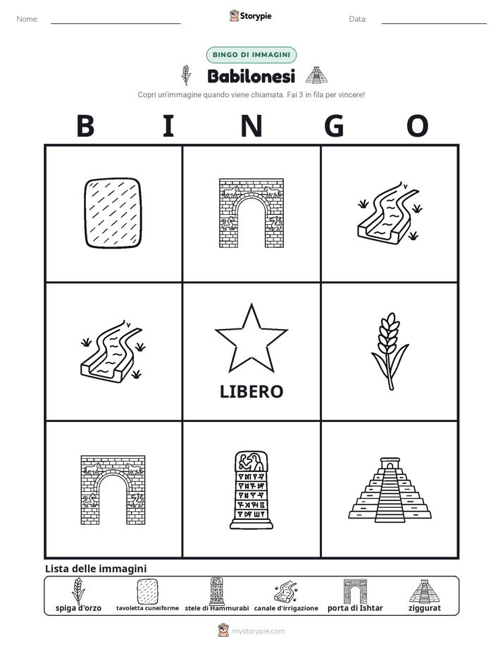 Bingo delle Immagini