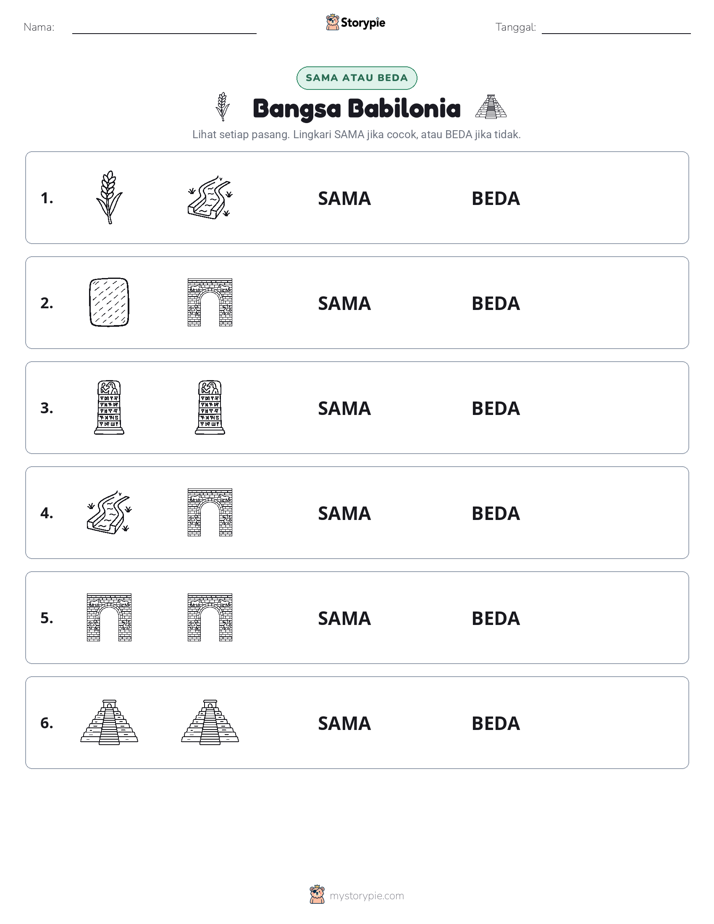 Sama atau Berbeda