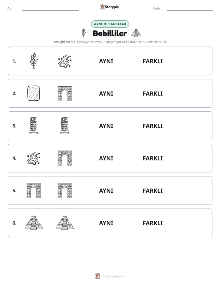 Aynı mı Farklı mı