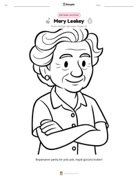 Mary Leakey yazdırılabilir çalışma sayfası önizlemesi