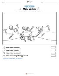Mary Leakey printable worksheet preview