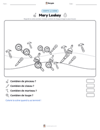 Aperçu de la feuille de travail imprimable Mary Leakey