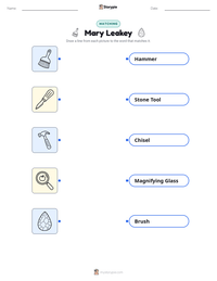 Mary Leakey printable worksheet preview