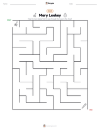 Mary Leakey printable worksheet preview