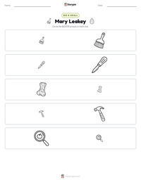Mary Leakey printable worksheet preview