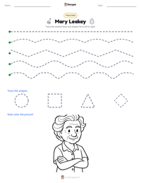 Mary Leakey printable worksheet preview