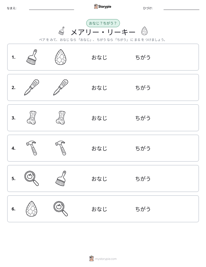 同じか違うか