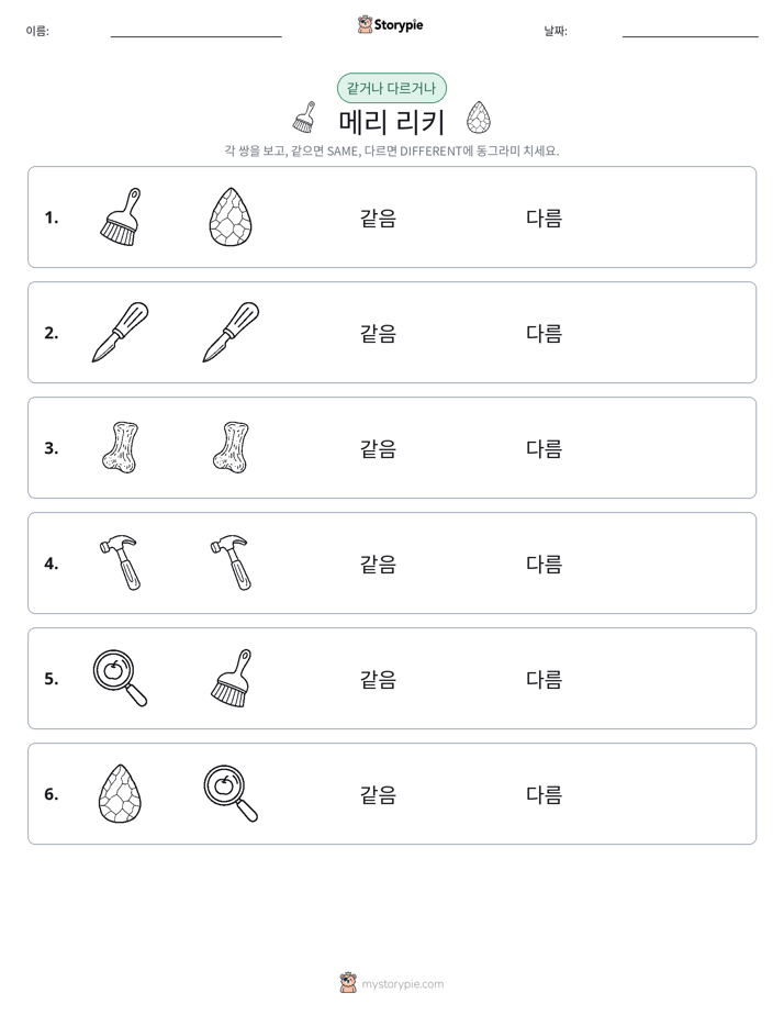 같은 것 또는 다른 것