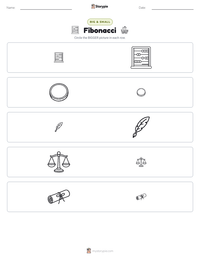 Fibonacci printable worksheet preview