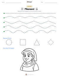 Anteprima della scheda stampabile di Fibonacci
