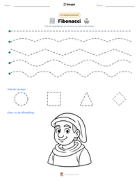 Fibonacci afdrukbare werkblad voorbeeld