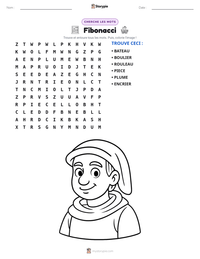Aperçu de la feuille de travail imprimable Fibonacci