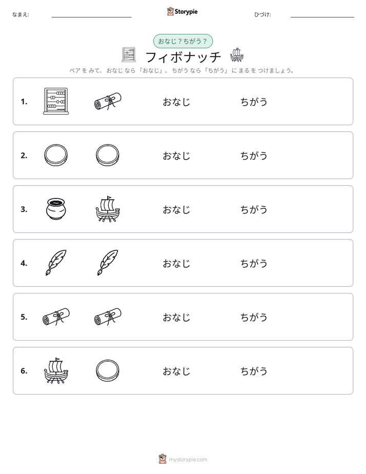 同じか違うか