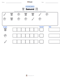 Samurai printable worksheet preview