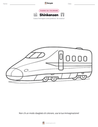 Anteprima della scheda stampabile di Shinkansen