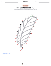 Quetzalcoatl printable worksheet preview