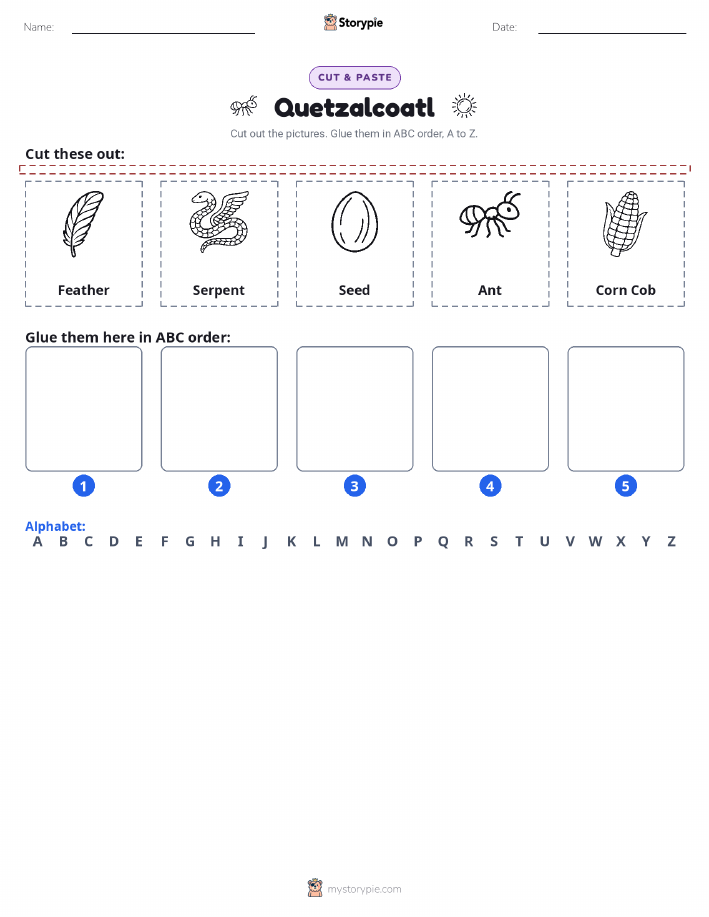 Cut & Paste Alphabet