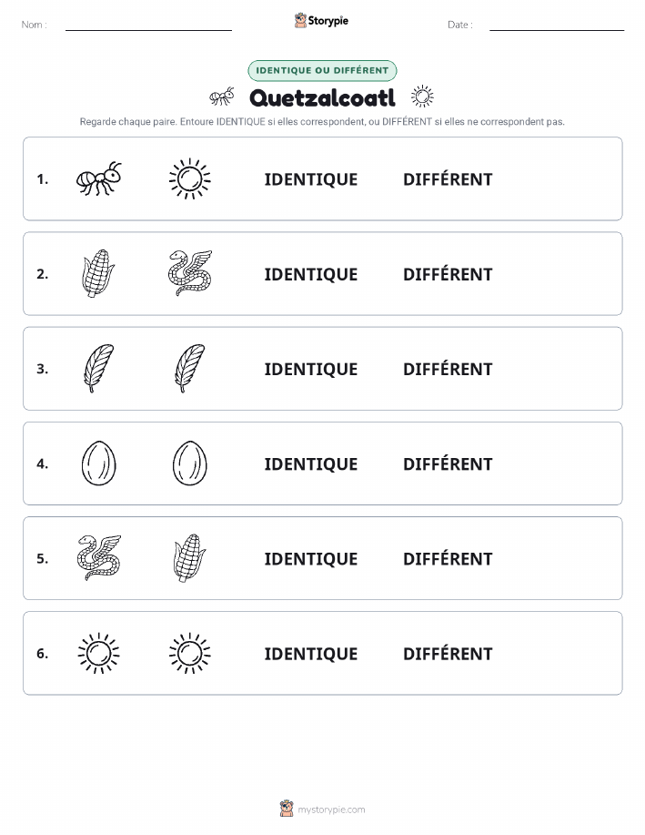 Identique ou Différent