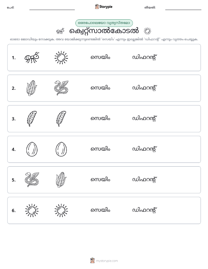 ഒന്നോ വ്യത്യാസമോ