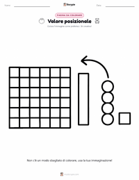 Anteprima della scheda stampabile di Valore Posizionale