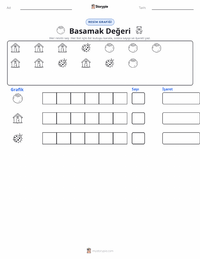 Basamak Değeri yazdırılabilir çalışma sayfası önizlemesi