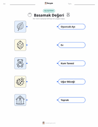 Basamak Değeri çocuklar için yazdırılabilir çalışma sayfası