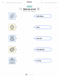 Tài liệu in sẵn Giá trị theo vị trí cho trẻ em