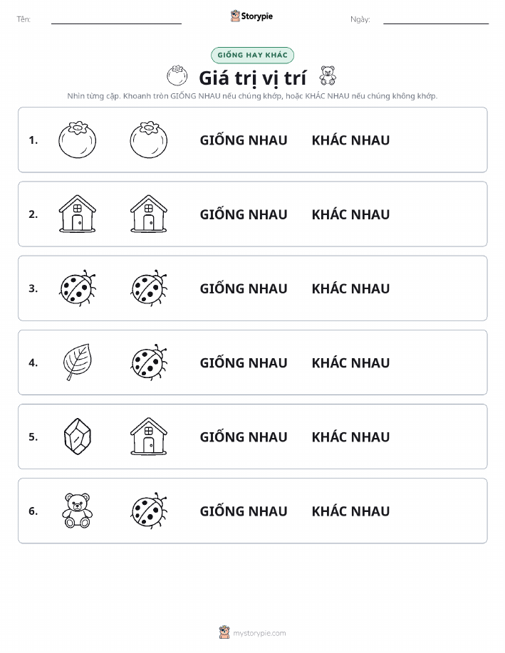 Giống Hay Khác