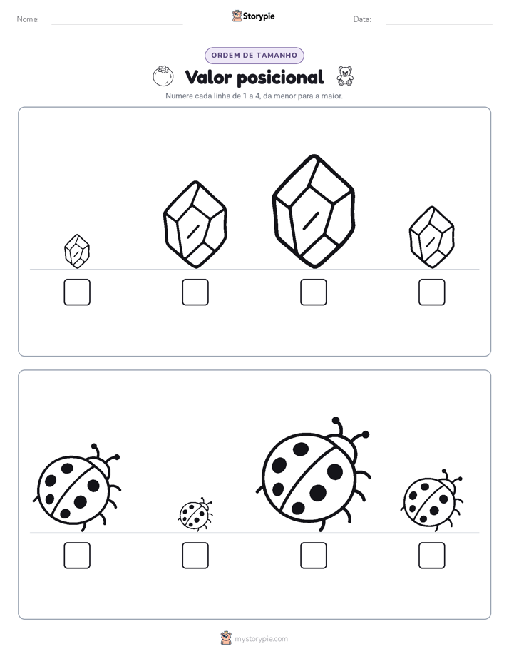 Ordem de Tamanho
