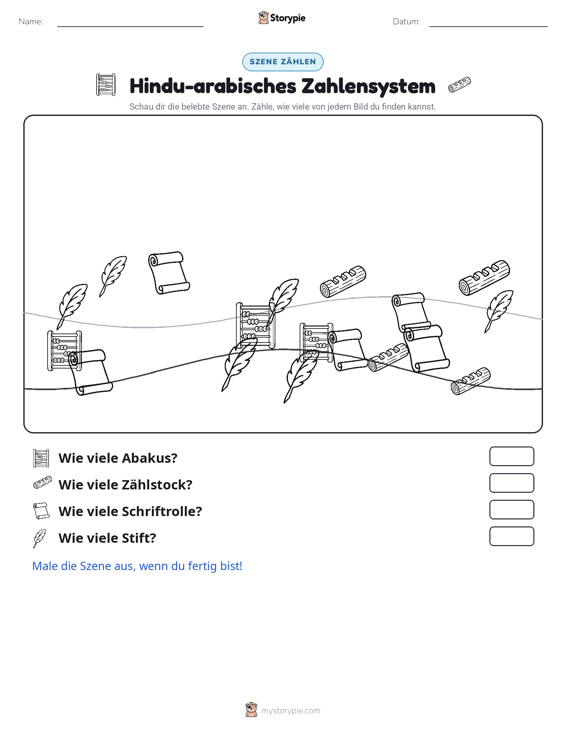 Zähl-Szene