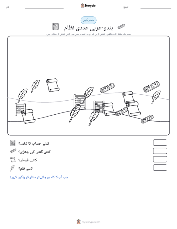 گنتی کا منظر