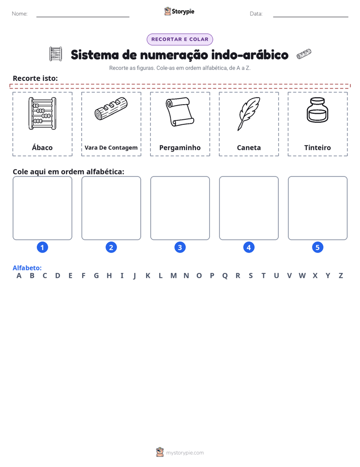 Recortar & Colar Alfabeto