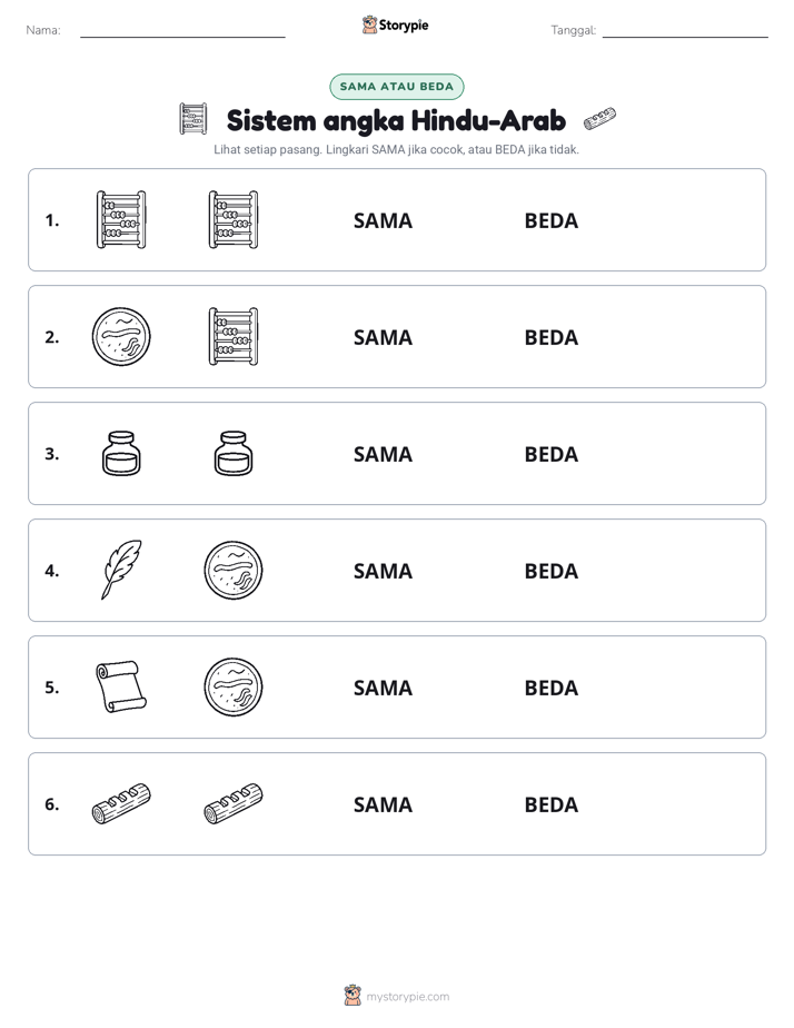 Sama atau Berbeda