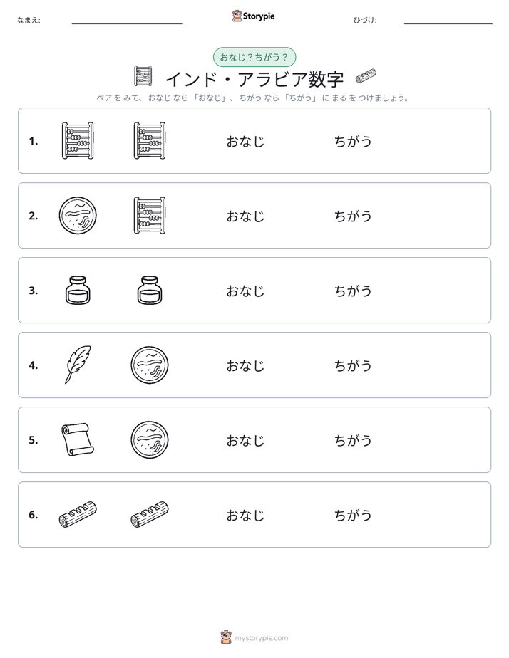 同じか違うか