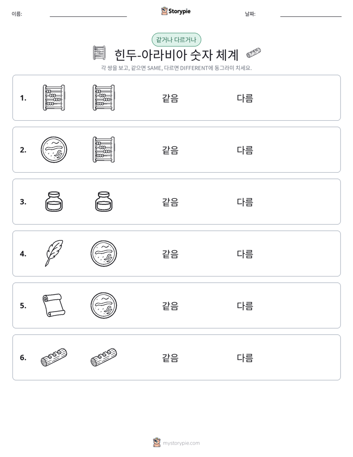 같은 것 또는 다른 것