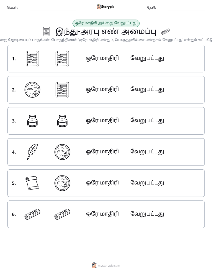அதே அல்லது மாறுபட்டது