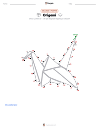 Anteprima della scheda stampabile di Origami