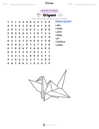 Anteprima della scheda stampabile di Origami