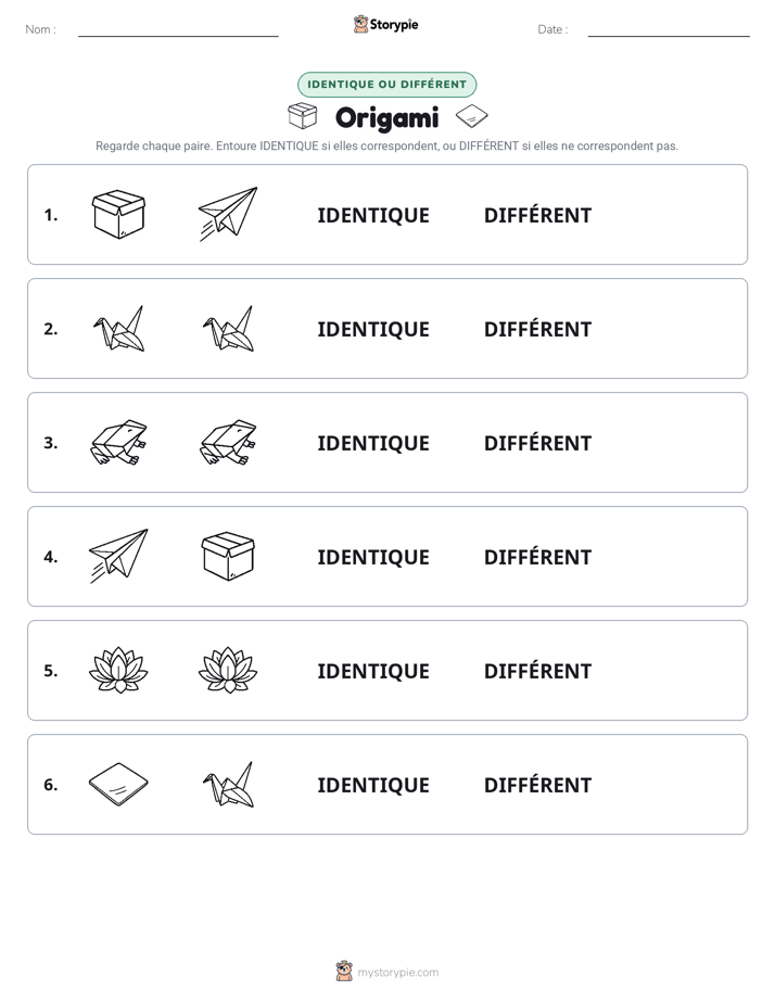 Identique ou Différent