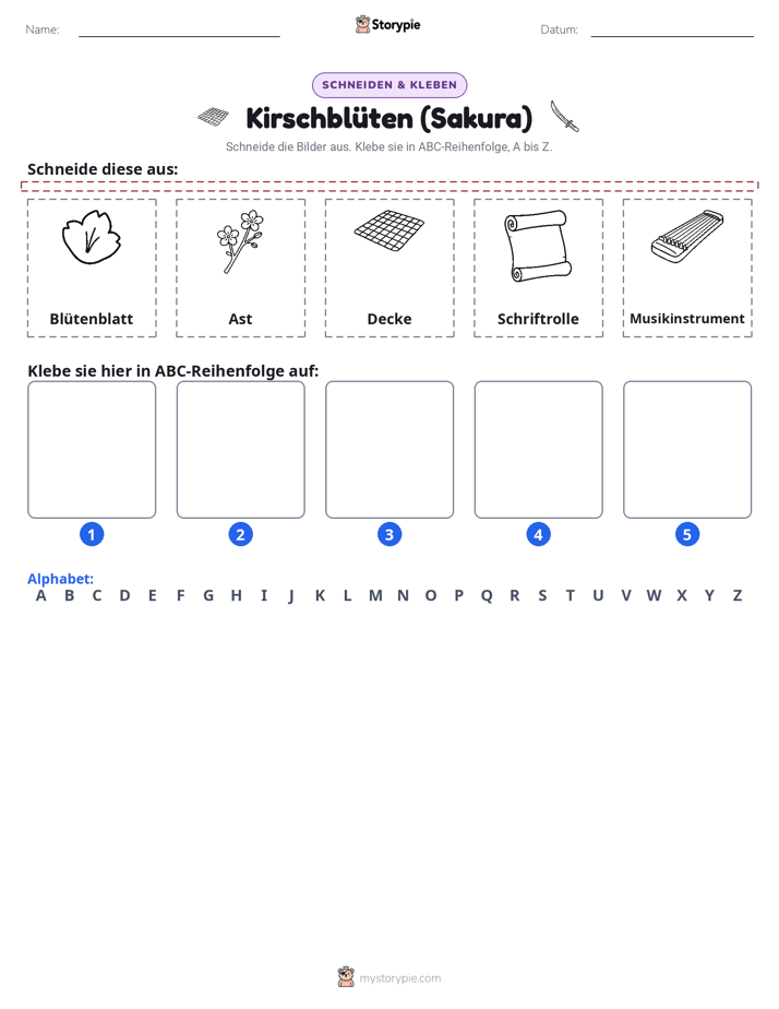Schneiden & Einfügen Alphabet