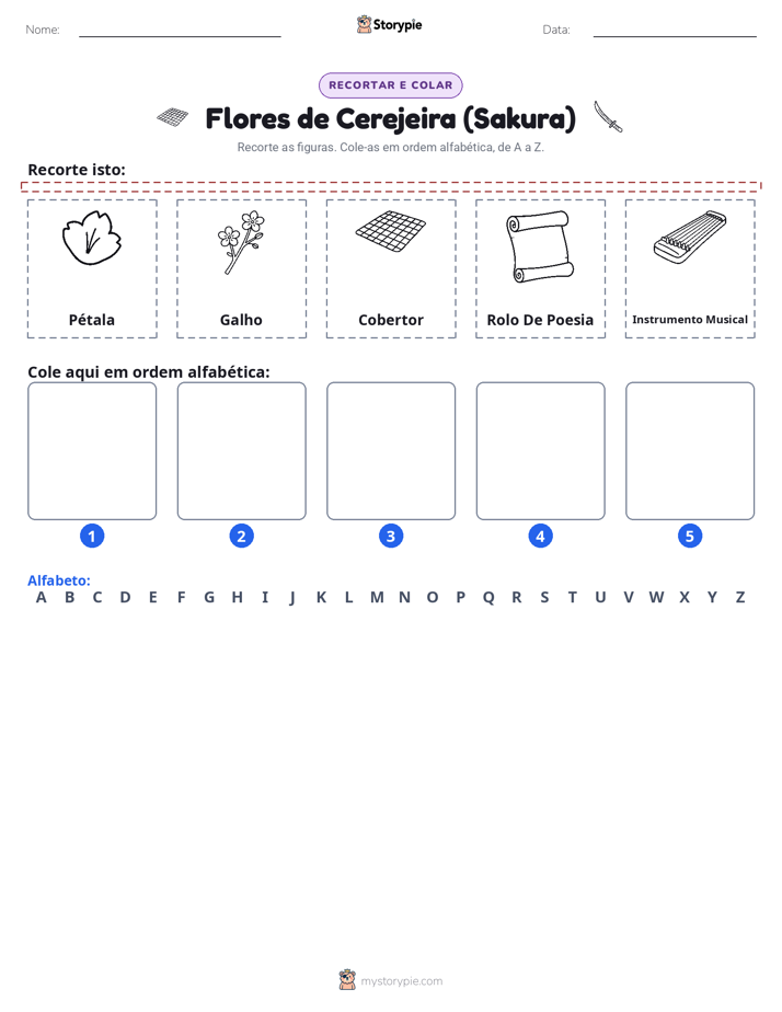 Recortar & Colar Alfabeto